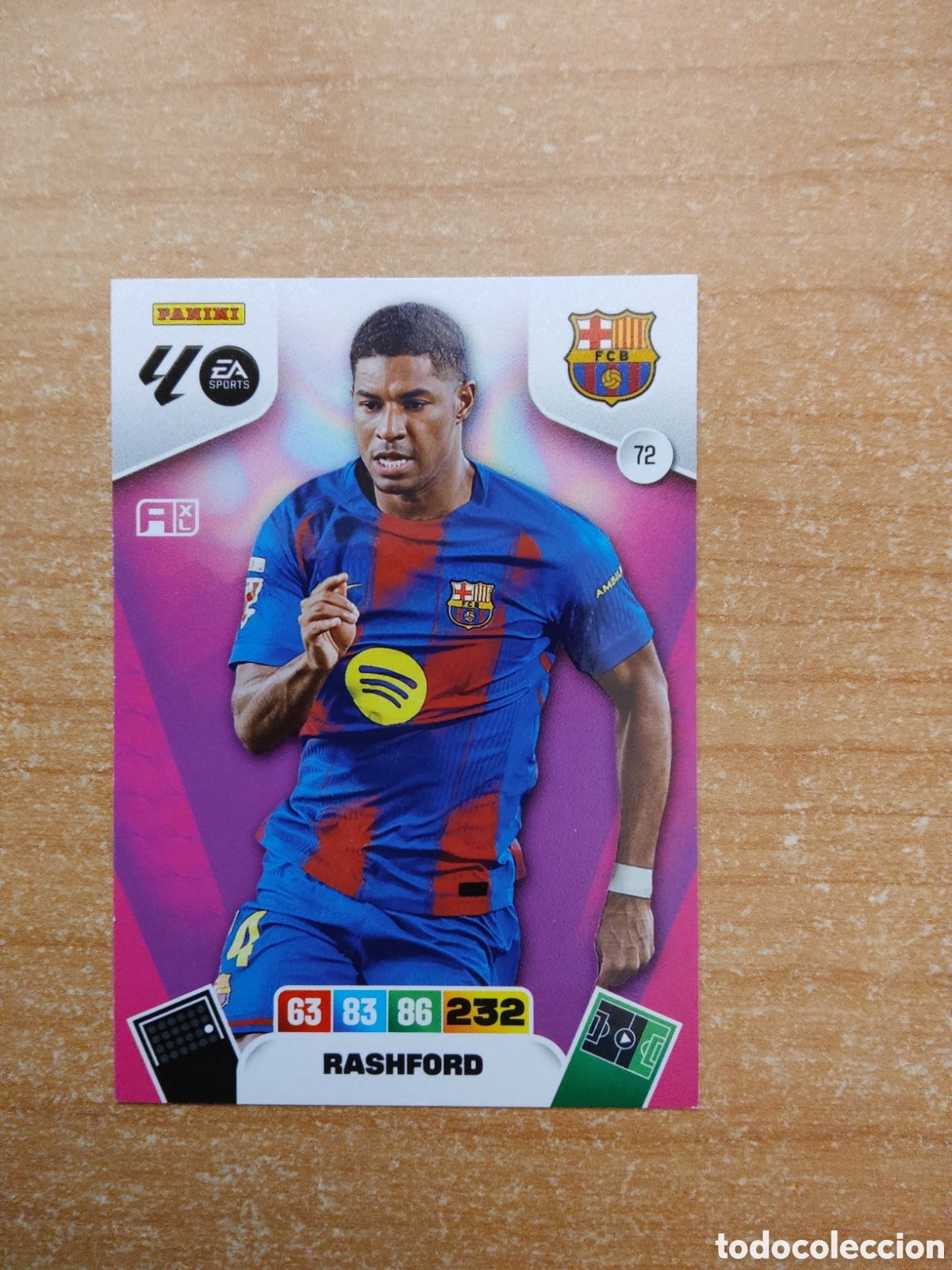 Cromos de f&uacute;tbol: 72 RASHFORD BARCELONA ADRENALYN XL LIGA 2025 2026