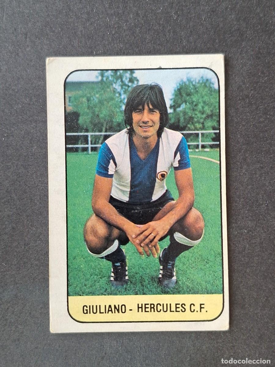 Fu&szlig;ball-Sticker: L3 GIULIANO HERCULES C. F. LIGA ESTE 1978 1979 78 79 DESPEGADO RECUPERADO