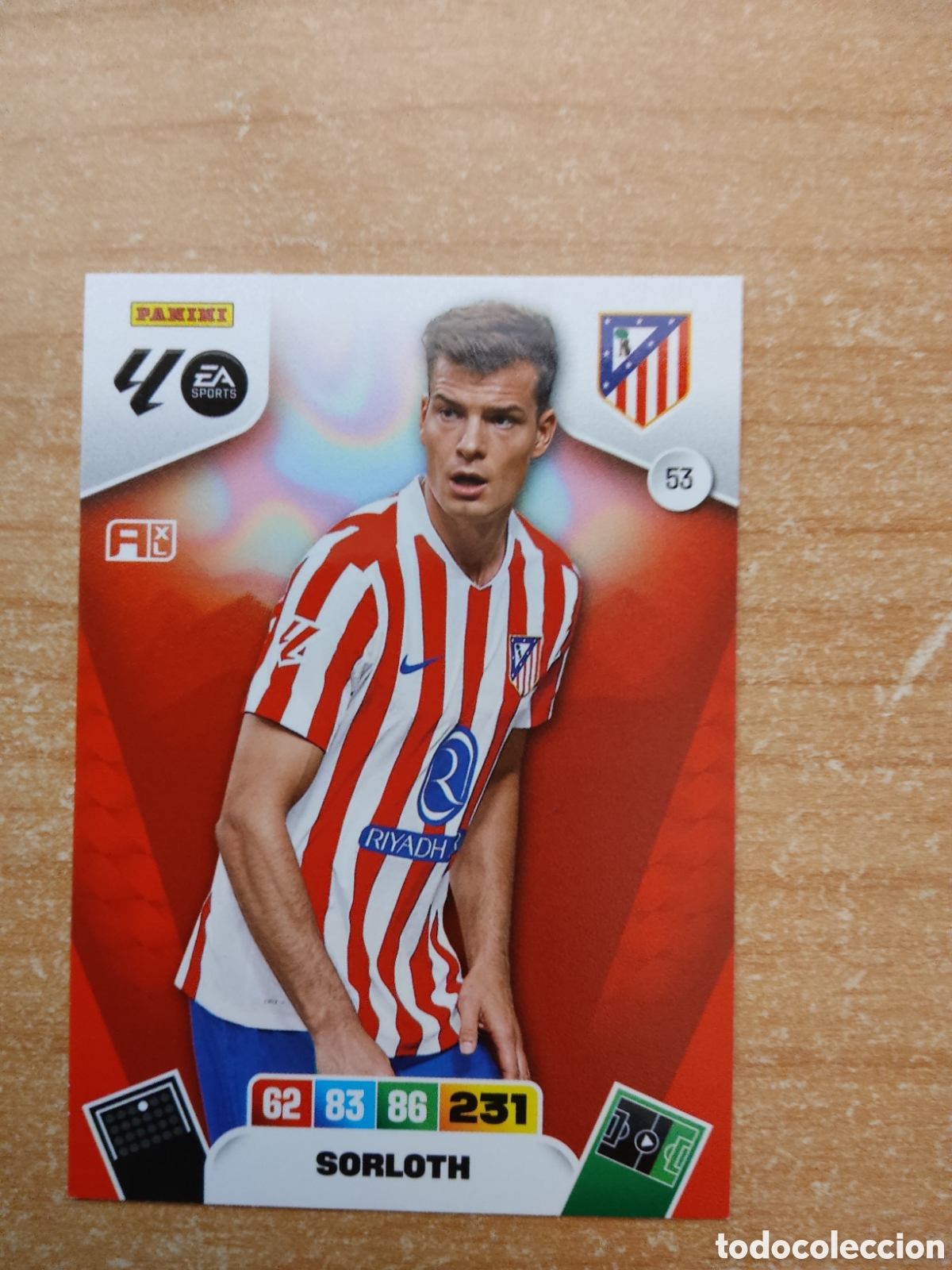 Fu&szlig;ball-Sticker: 53 SORLOTH ATLETICO MADRID ADRENALYN XL LIGA 2025 2026
