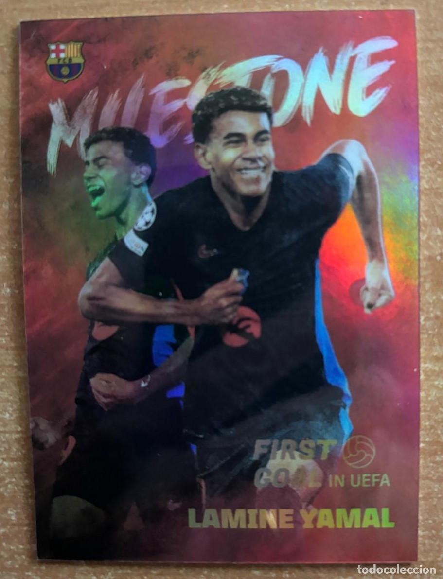 Football Stickers: LA LIGA 2024-2025 FIRST GOL IN UEFA LAMINE YAMAL (FC BARCELONA) NUMERADA /499