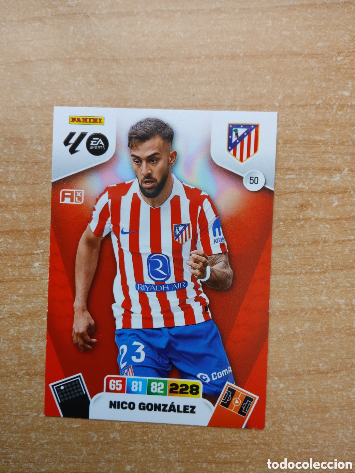 Football Stickers: 50 NICO GONZALEZ ATLETICO MADRID ADRENALYN XL LIGA 2025 2026