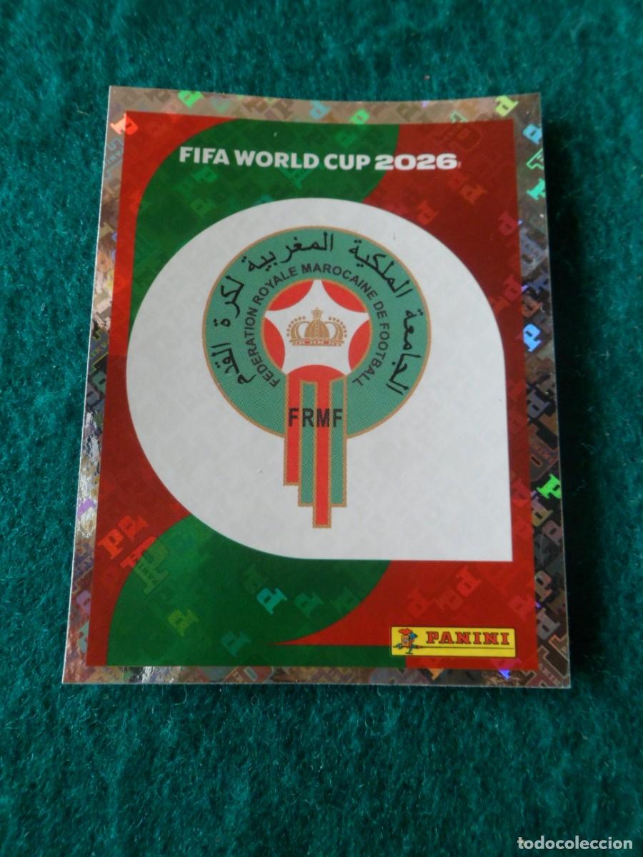 Fu&szlig;ball-Sticker: CROMO FIFA WORLD CUP 2026. PANINI. LOGO MARRUECOS. MAR 1
