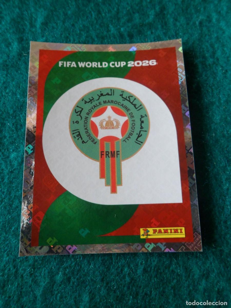 Cromos de f&uacute;tbol: CROMO FIFA WORLD CUP 2026. PANINI. LOGO MARRUECOS. MAR 1
