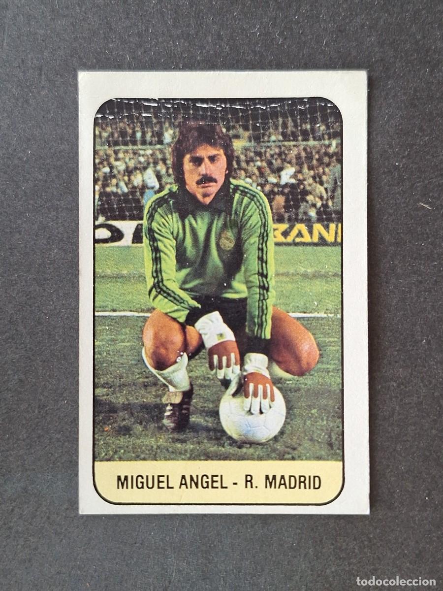 Fu&szlig;ball-Sticker: L3 MIGUEL ANGEL REAL MADRID LIGA ESTE 1978 1979 78 79 DESPEGADO RECUPERADO