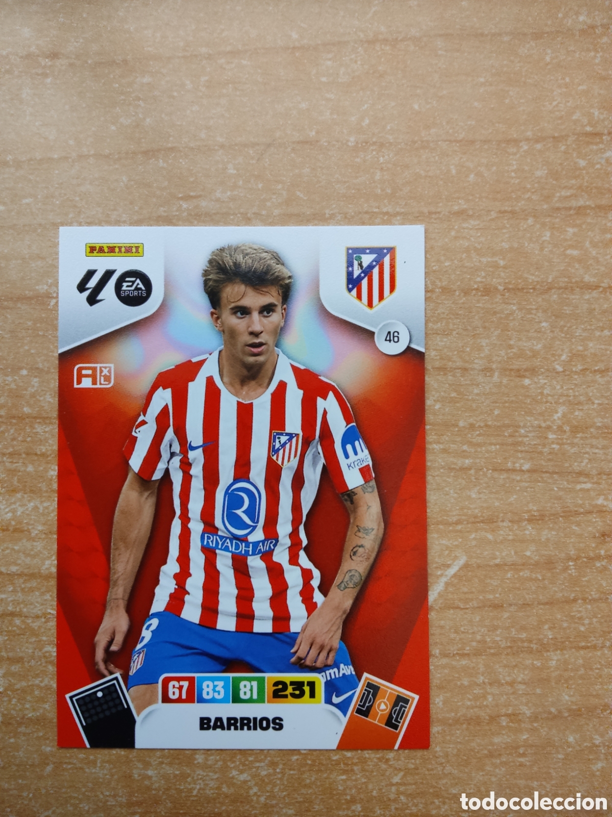 Fu&szlig;ball-Sticker: 46 BARRIOS ATLETICO MADRID ADRENALYN XL LIGA 2025 2026