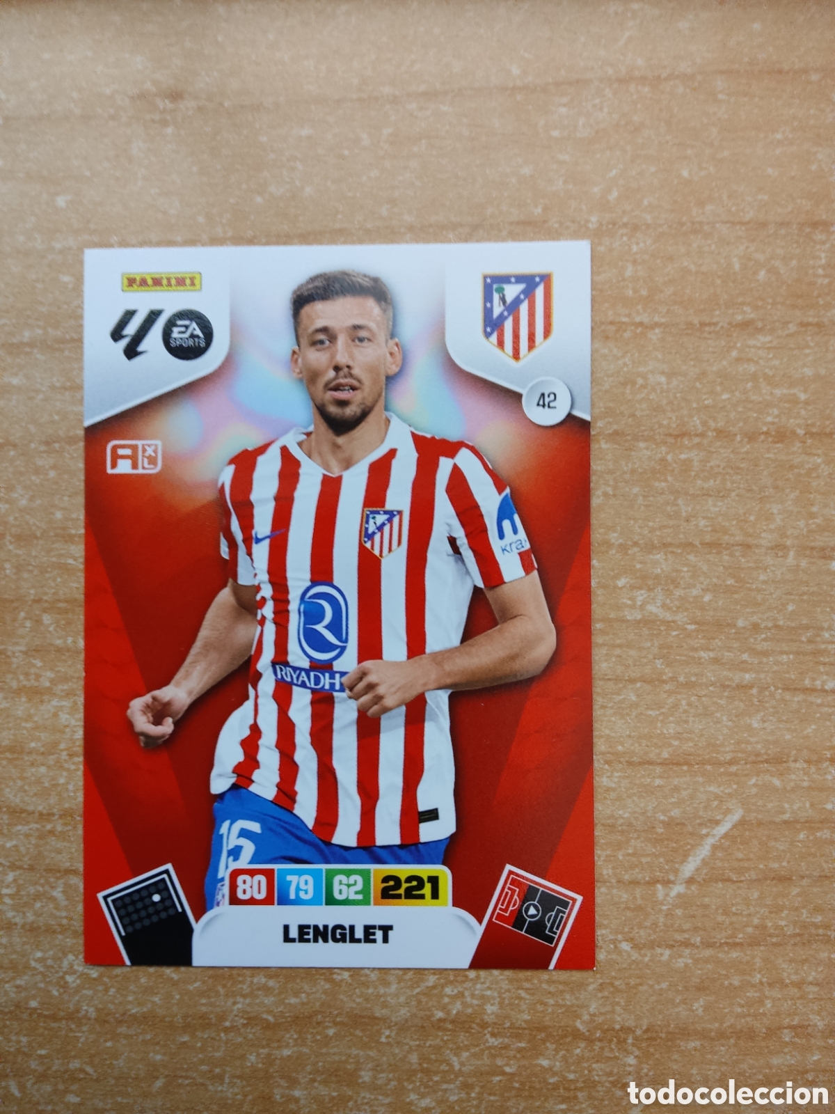 Cromos de Futebol: 42 LENGLET ATLETICO MADRID ADRENALYN XL LIGA 2025 2026