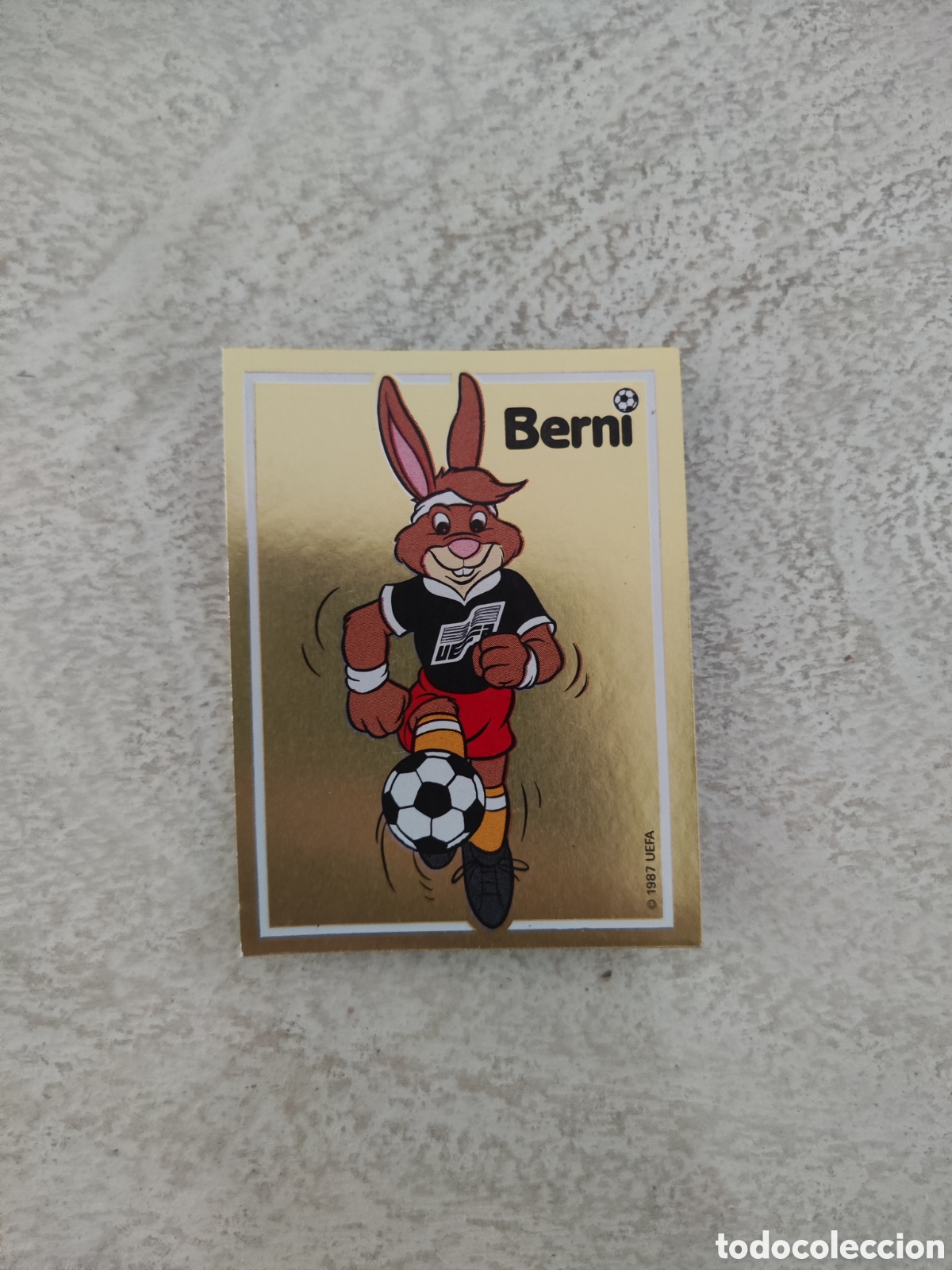 Cromos de f&uacute;tbol: Panini euro 88 sin pegar 39 Berni