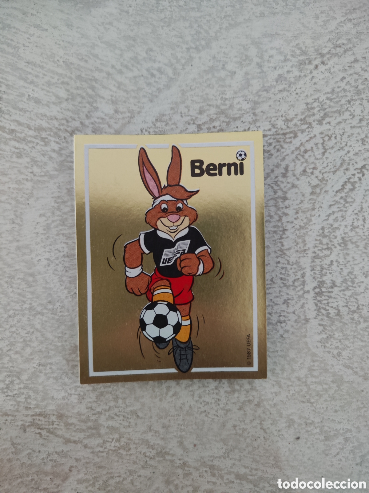 Cromos de f&uacute;tbol: Panini euro 88 sin pegar 39 Berni