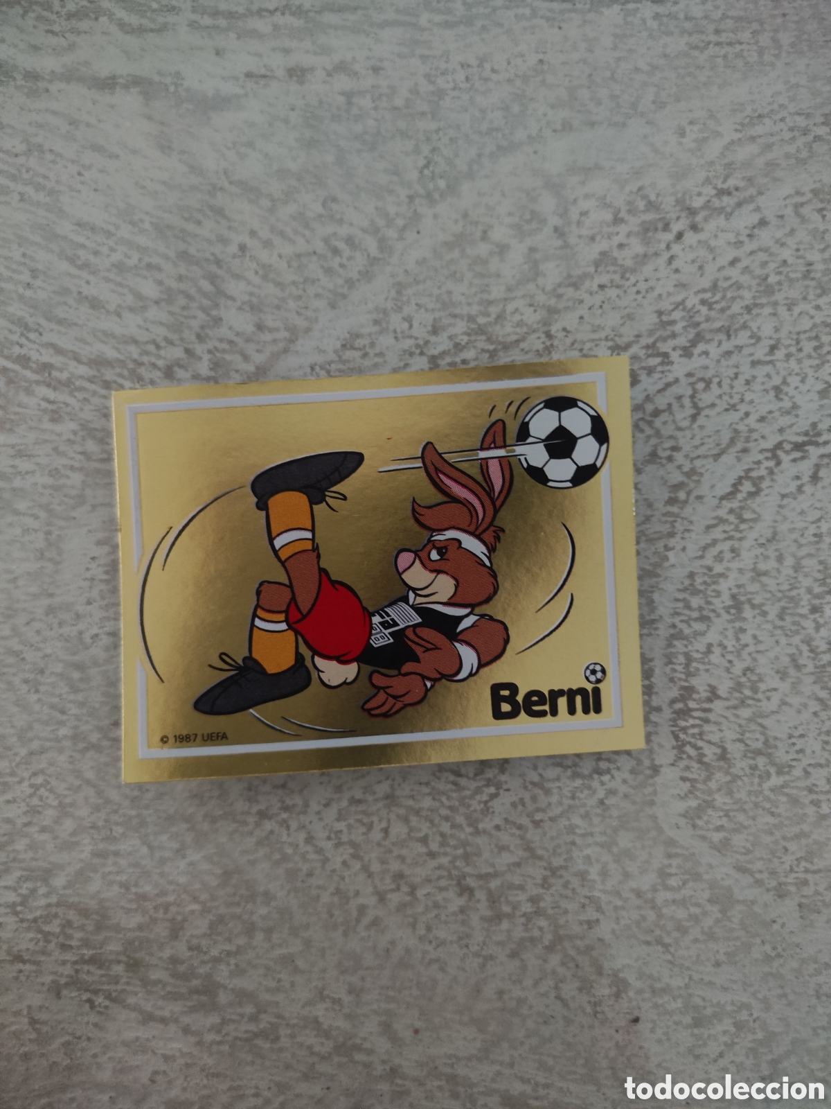 Cromos de f&uacute;tbol: Panini euro 88 sin pegar 44 Berni