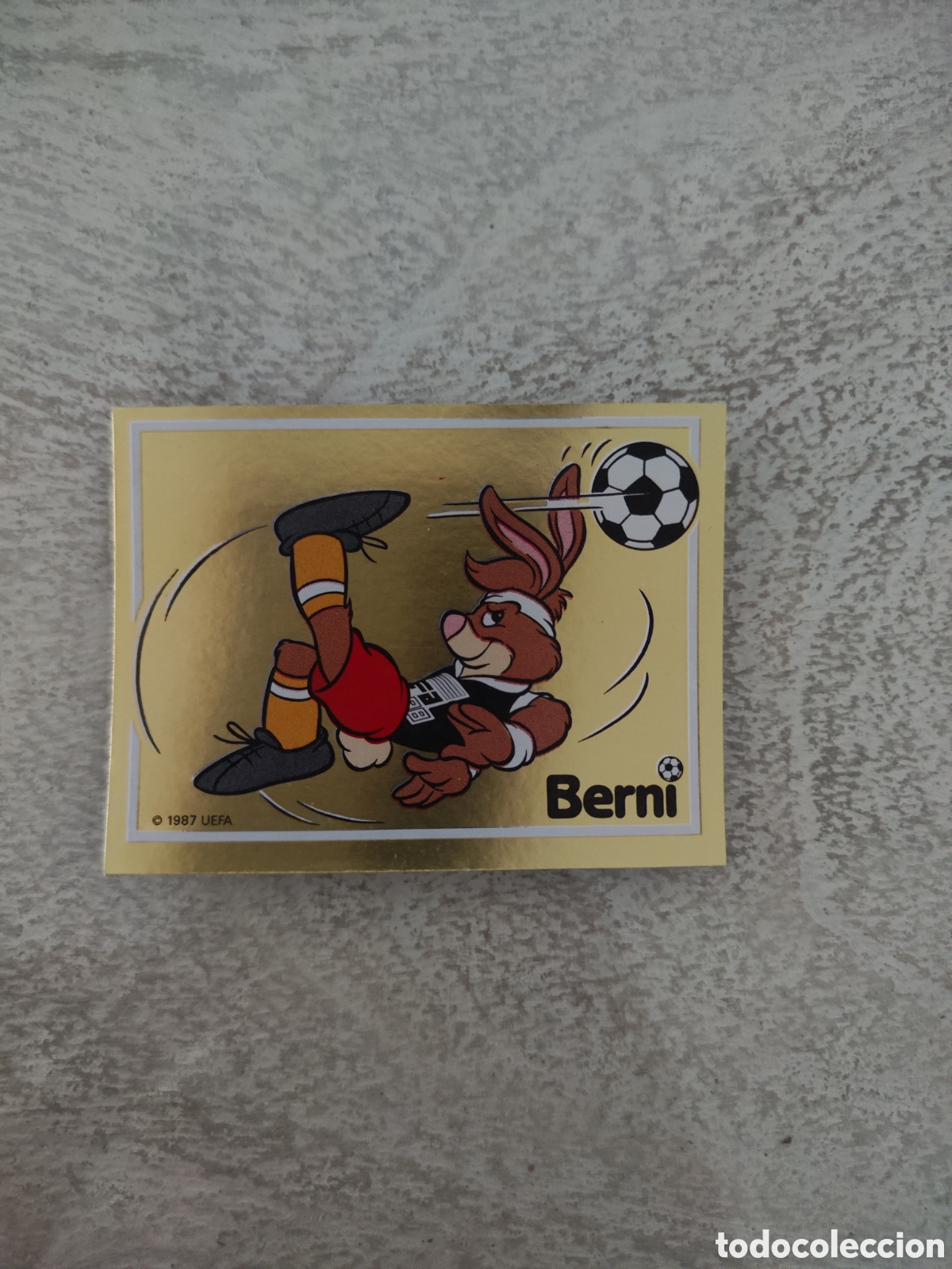 Cromos de f&uacute;tbol: Panini euro 88 sin pegar 44 Berni