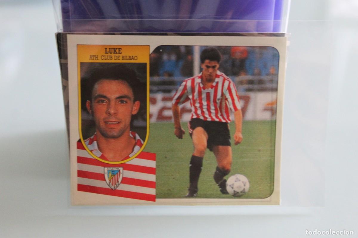 Cromos de f&uacute;tbol: ESTE 91 92 LUKE VERSI&Oacute;N DIF&Iacute;CIL RECUPERADO DE &Aacute;LBUM