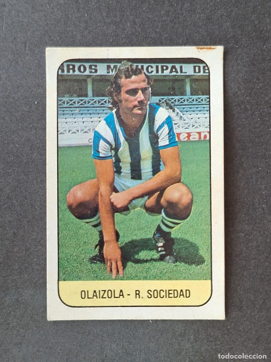 Cromos de f&uacute;tbol: L3 OLAIZOLA REAL SOCIEDAD LIGA ESTE 1978 1979 78 79 DESPEGADO RECUPERADO