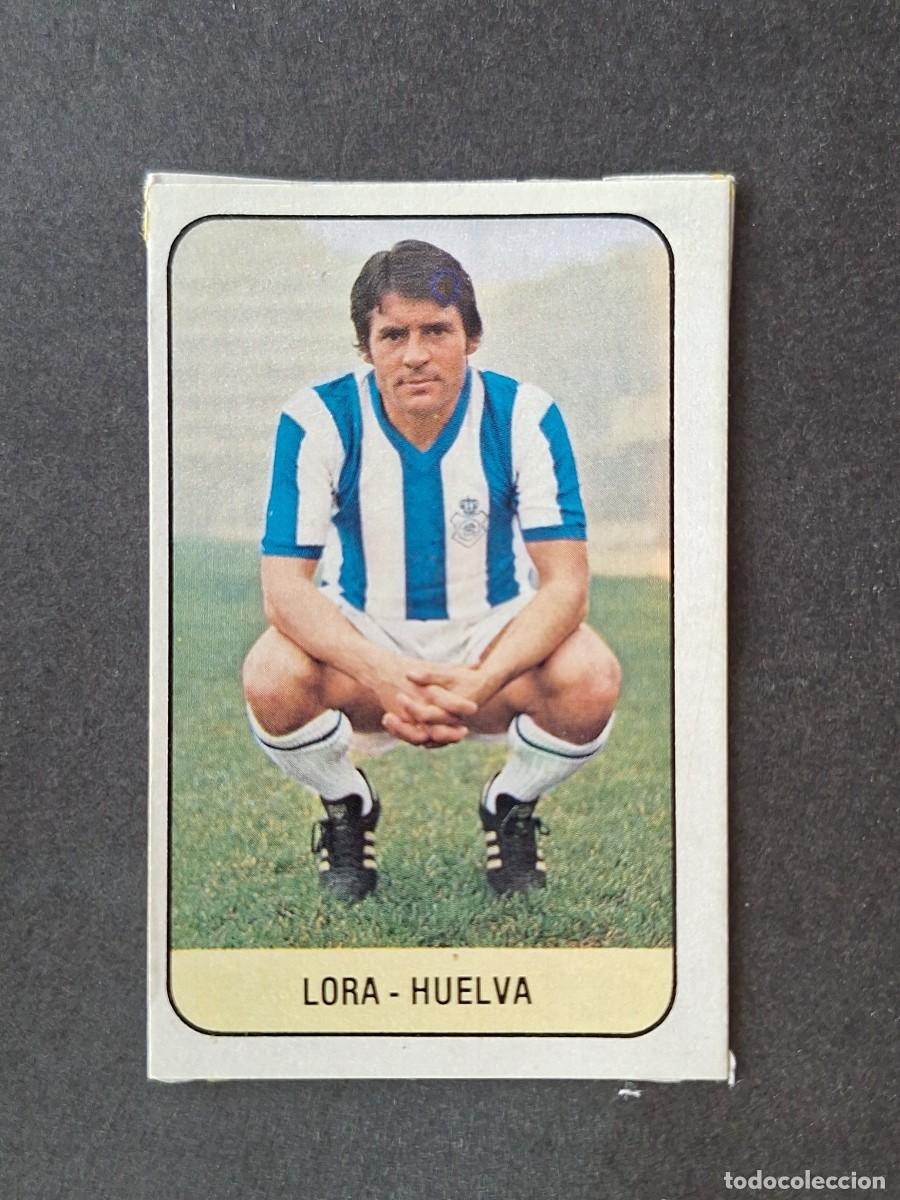 Cromos de f&uacute;tbol: L3 LORA RECREATIVO DE HUELVA LIGA ESTE 1978 1979 78 79 DESPEGADO RECUPERADO