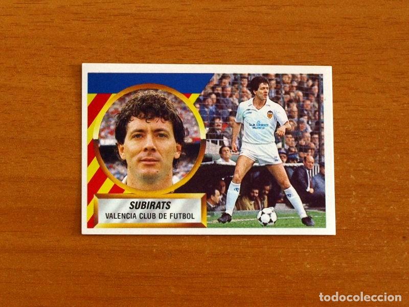 Cromos de f&uacute;tbol: Valencia - Subirats N&ordm; 12 - Ediciones Este Liga 1988-1089, 88-89 - Cromo nunca pegado