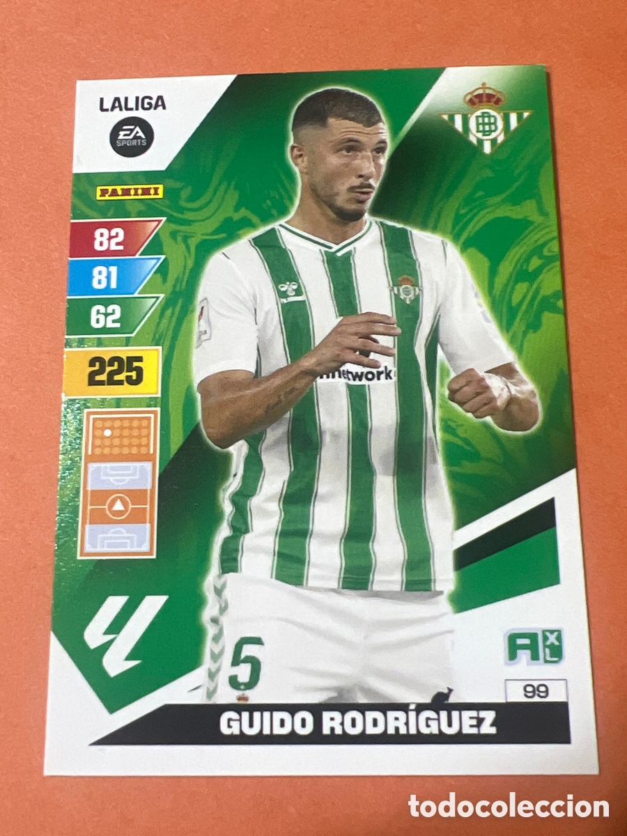 Cromos de f&uacute;tbol: E20. N&ordm; 99 Guido Rodr&iacute;guez Real Betis Adrenalyn XL 23 24