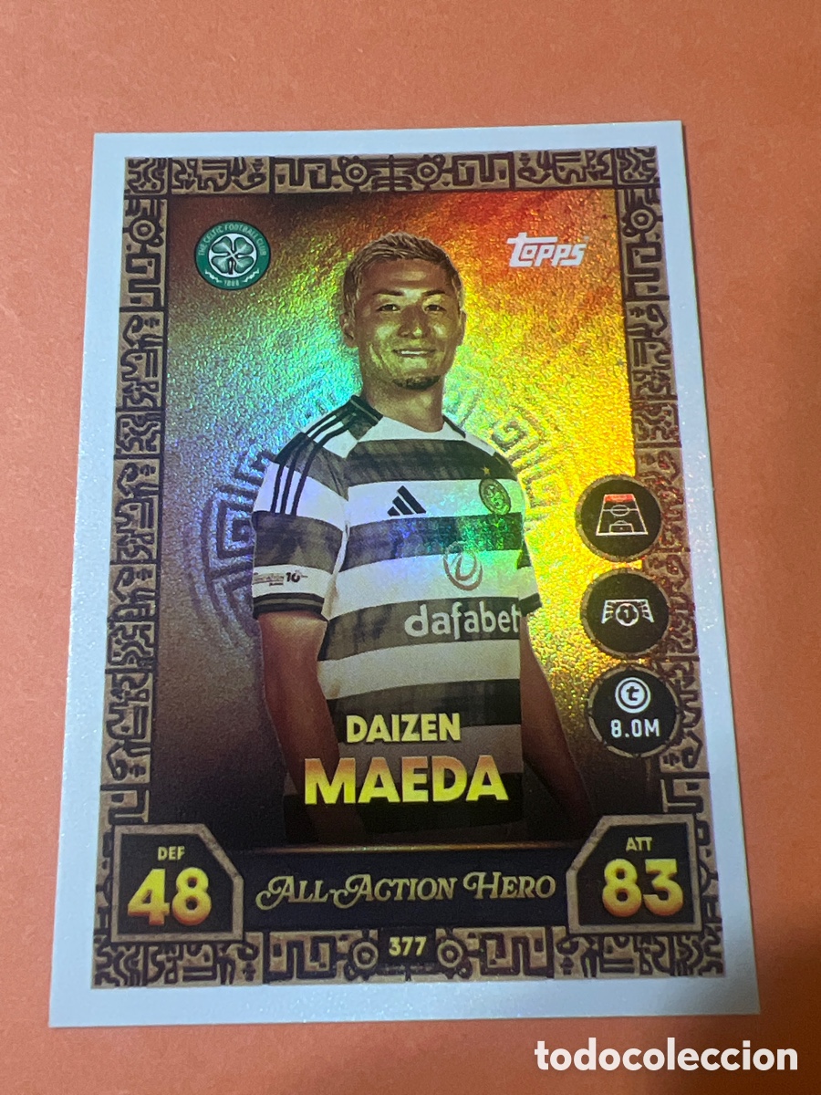 Cromos de f&uacute;tbol: E30. DAIZEN MAEDA 377 all action hero Celtic Match Attax