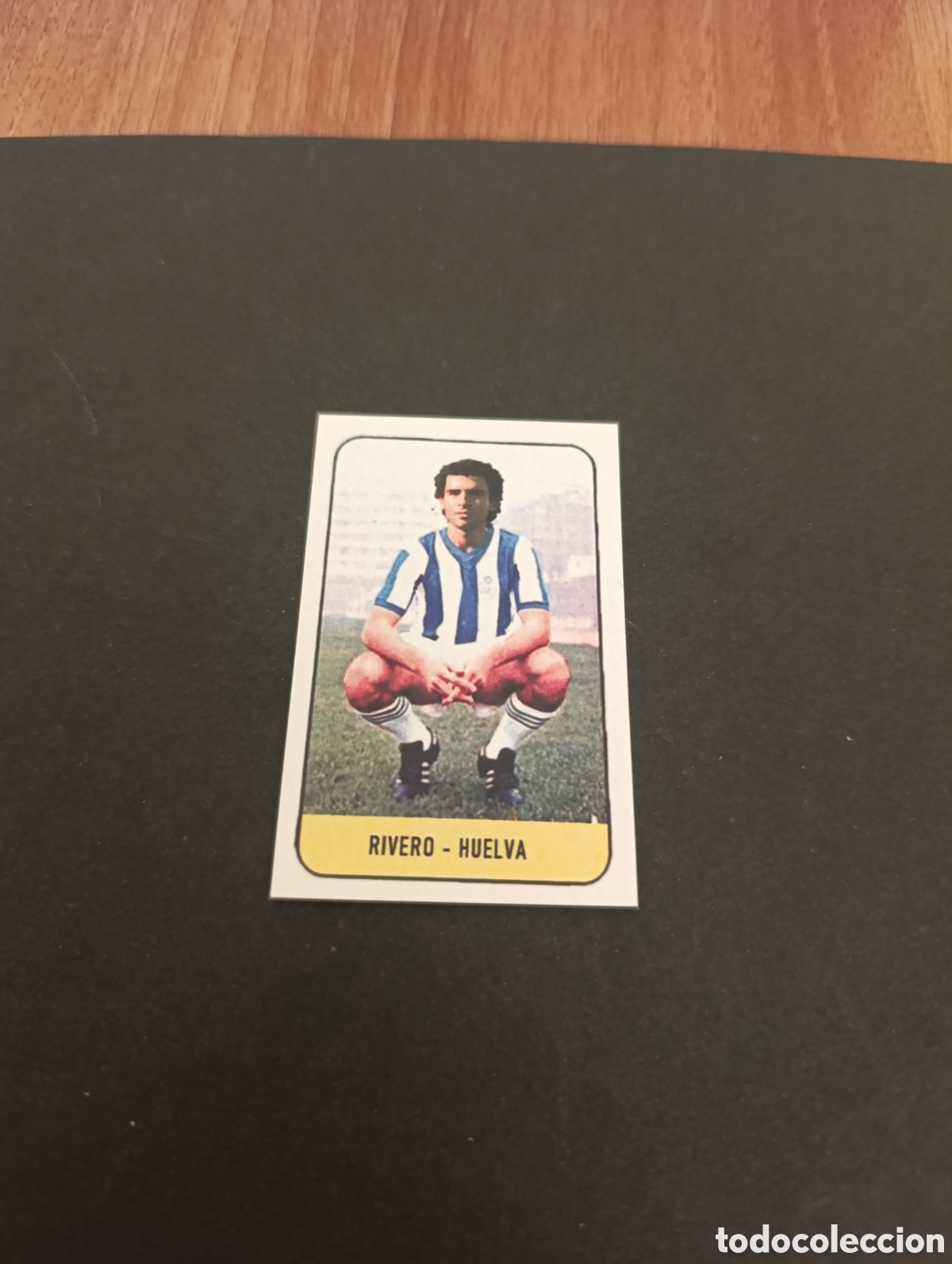 Figurine di Calcio: Cromo Rivero Recreativo de Huelva Liga Este 78 79, ampliaci&oacute;n de la colecci&oacute;n.