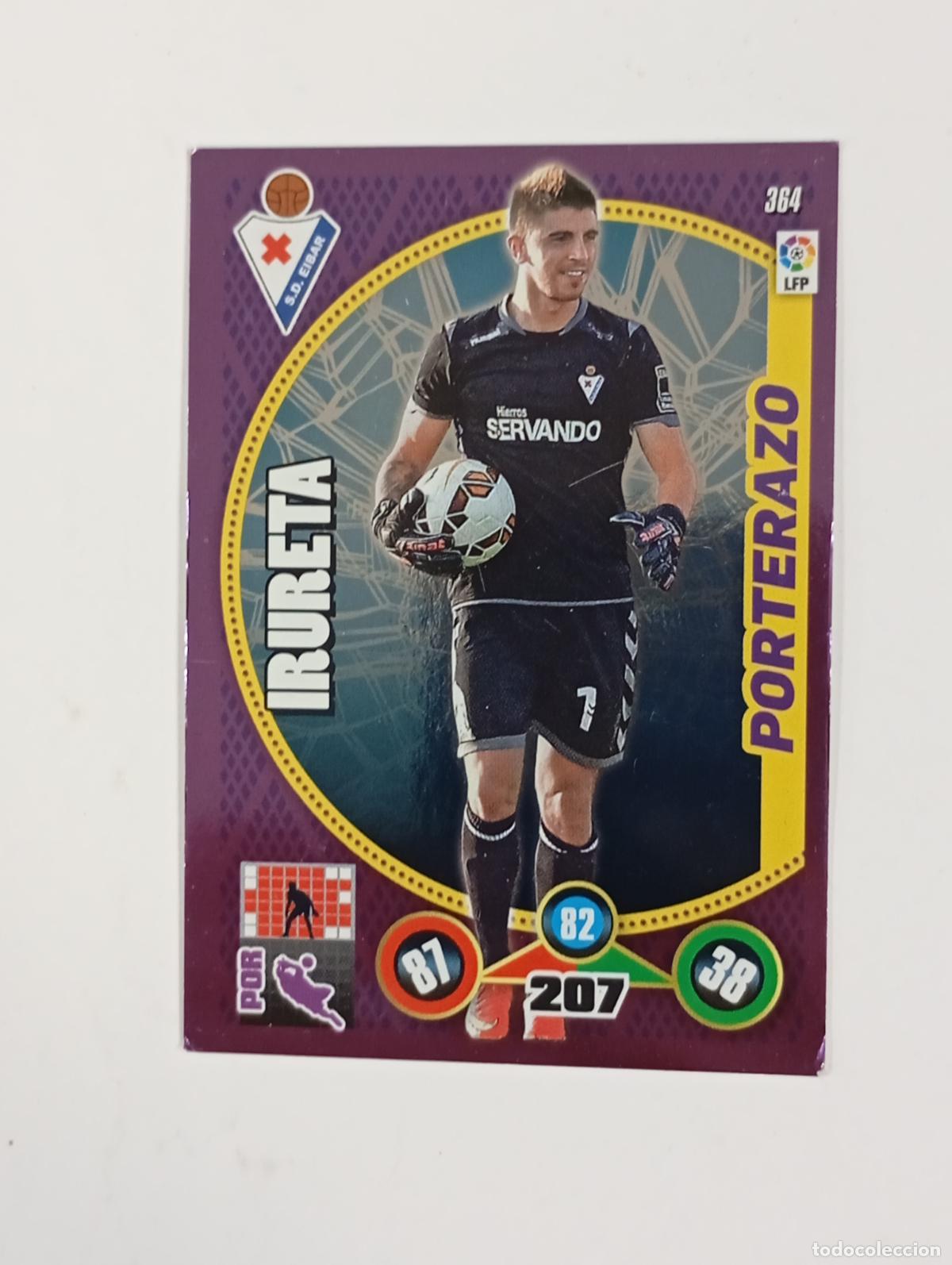 Cromos de f&uacute;tbol: CROMO TARJETA ADRENALYN. LIGA 2014-15. IRURETA. EIBAR. TDKP29Y