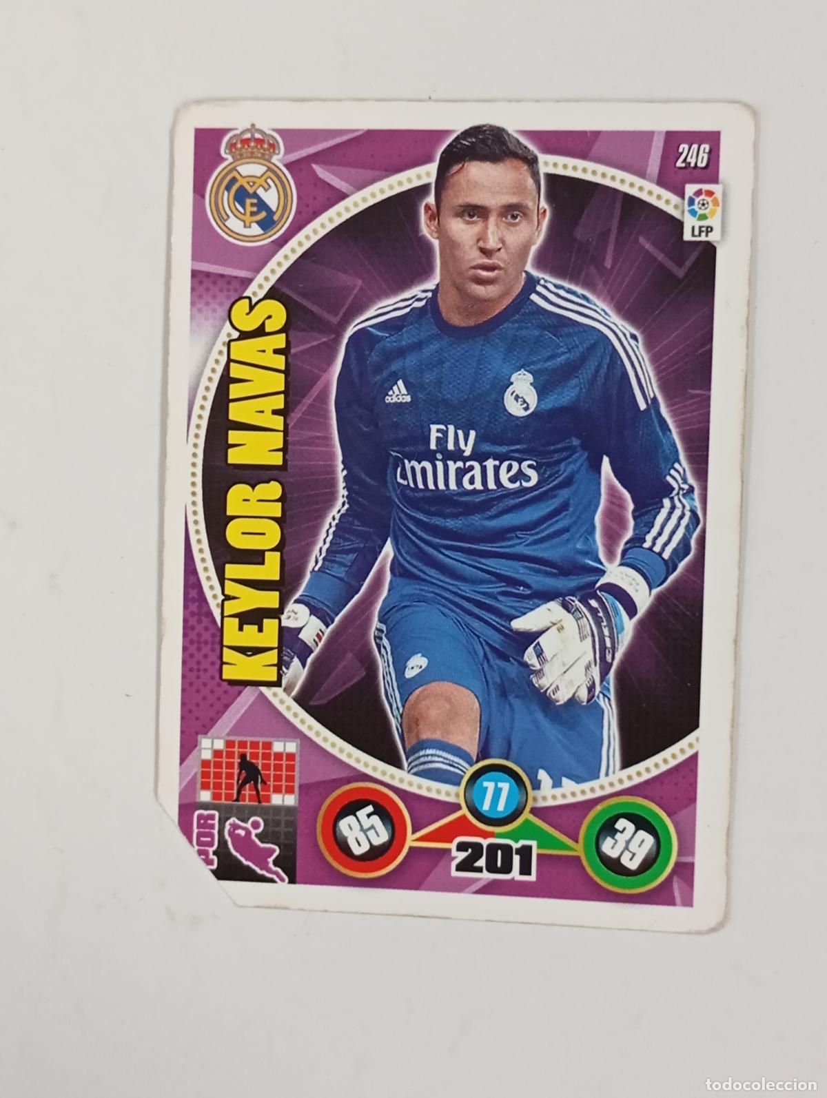 Cromos de f&uacute;tbol: CROMO TARJETA ADRENALYN. LIGA 2014-15. KEYLOR NAVAS. REAL MADRID. TDKP29Y