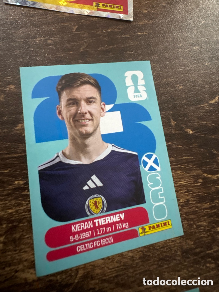 Cromos de f&uacute;tbol: SCO 4 Kieran Tierney, Escocia, Panini FIFA World Cup Mundial 2026 Sticker