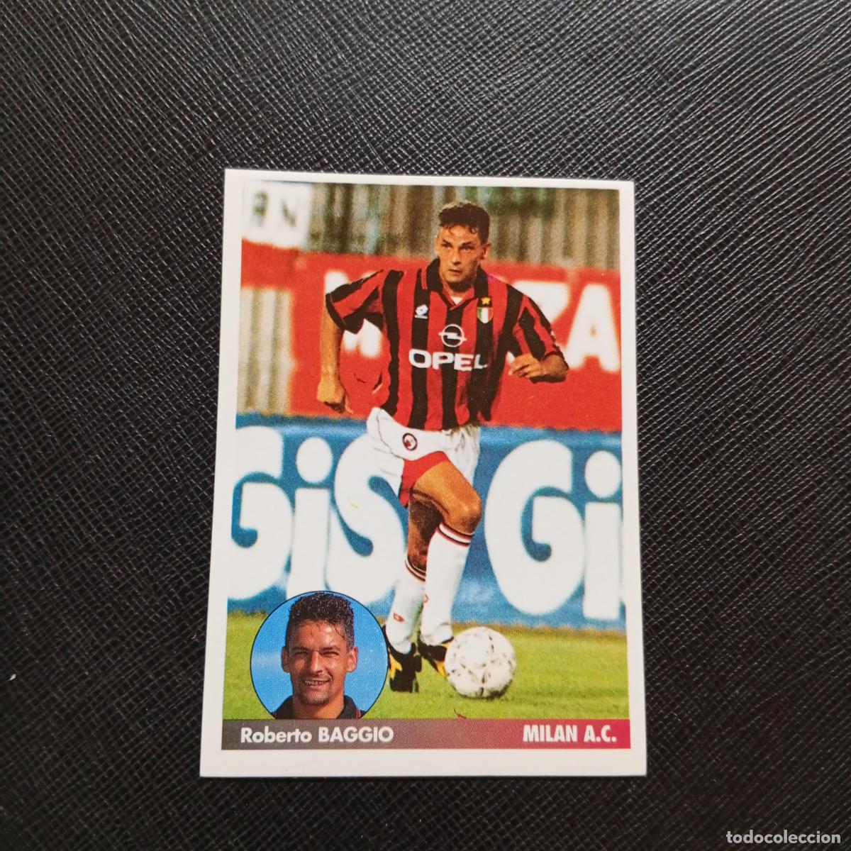Cromos de f&uacute;tbol: 166 ROBERTO BAGGIO MILAN PANINI 1996 1997 LOS MEJORES EQUIPOS DE EUROPA 96 97 SIN PEGAR - A62 PG28 B