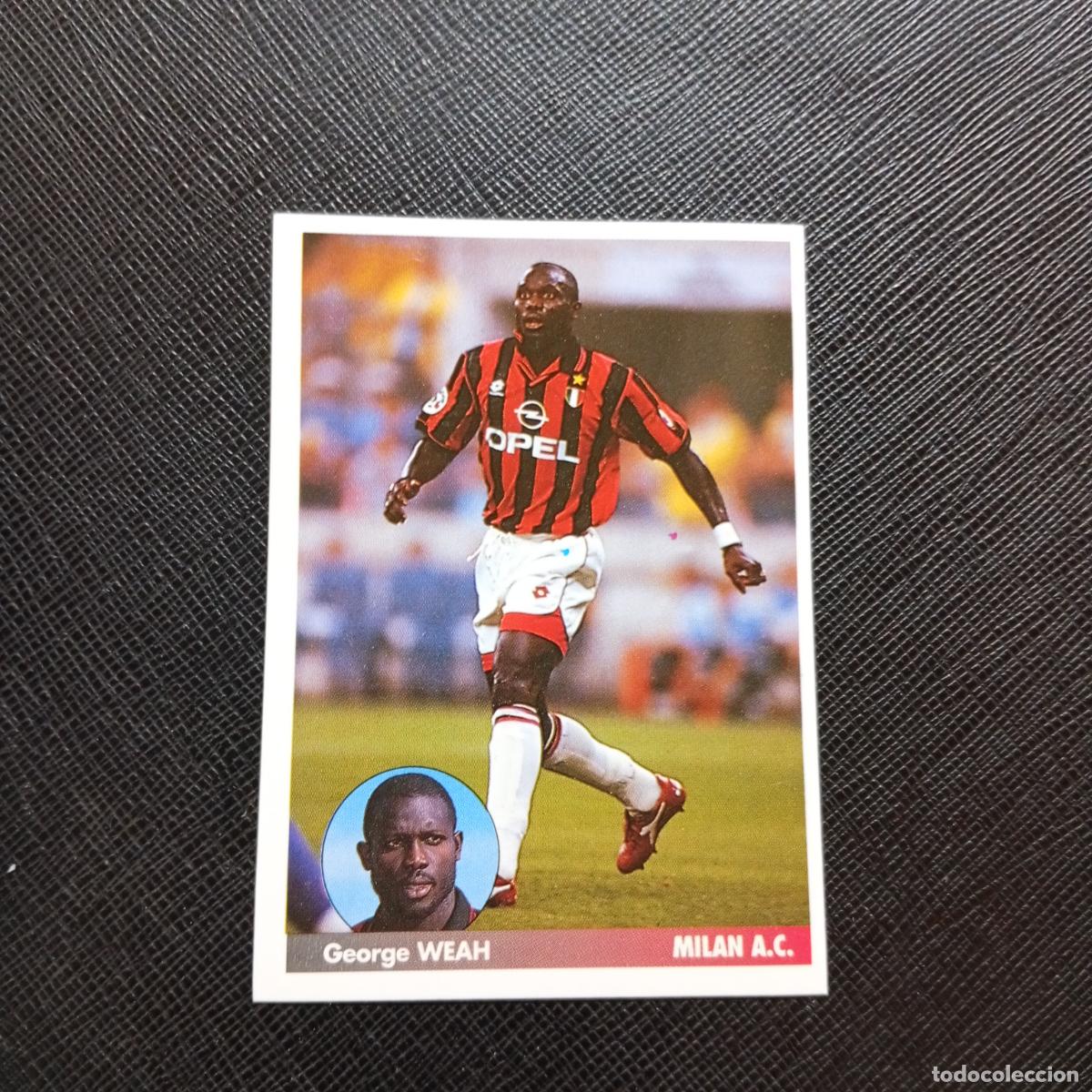 Cromos de f&uacute;tbol: 169 WEAH MILAN PANINI 1996 1997 LOS MEJORES EQUIPOS DE EUROPA 96 97 - SIN PEGAR - A62 PG28