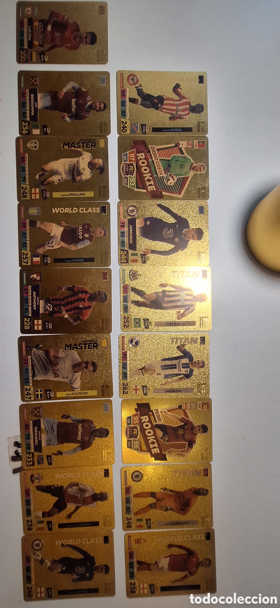 Cromos de f&uacute;tbol: 17 cromos especiales incluyendo categor&iacute;as como &rdquo;Rookie&rdquo;, &rdquo;Master&rdquo; y &rdquo;World Class