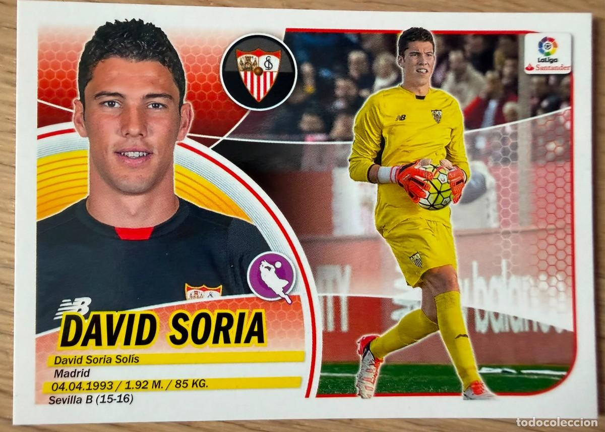 Cromos de Futebol: 2 DAVID SORIA SEVILLA 16 17 2016 2017 LIGA SANTANDER COLECCIONES ESTE SIN PEGAR STICKER