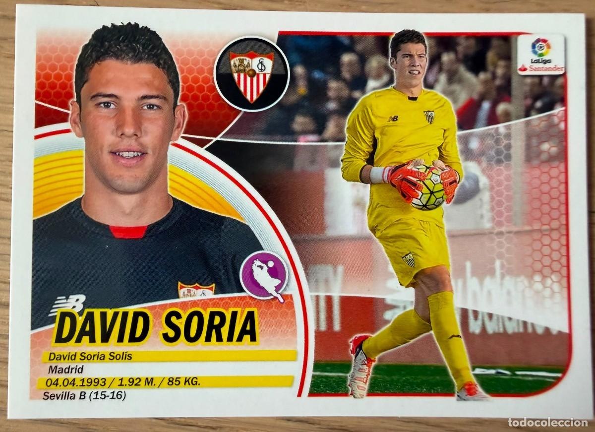 Figurine di Calcio: 2 DAVID SORIA SEVILLA 16 17 2016 2017 LIGA SANTANDER COLECCIONES ESTE SIN PEGAR STICKER