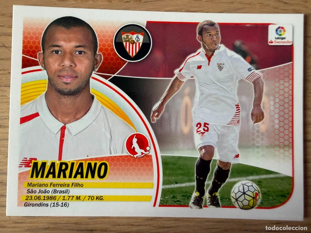Cromos de f&uacute;tbol: 3 MARIANO SEVILLA 16 17 2016 2017 LIGA SANTANDER COLECCIONES ESTE SIN PEGAR STICKER