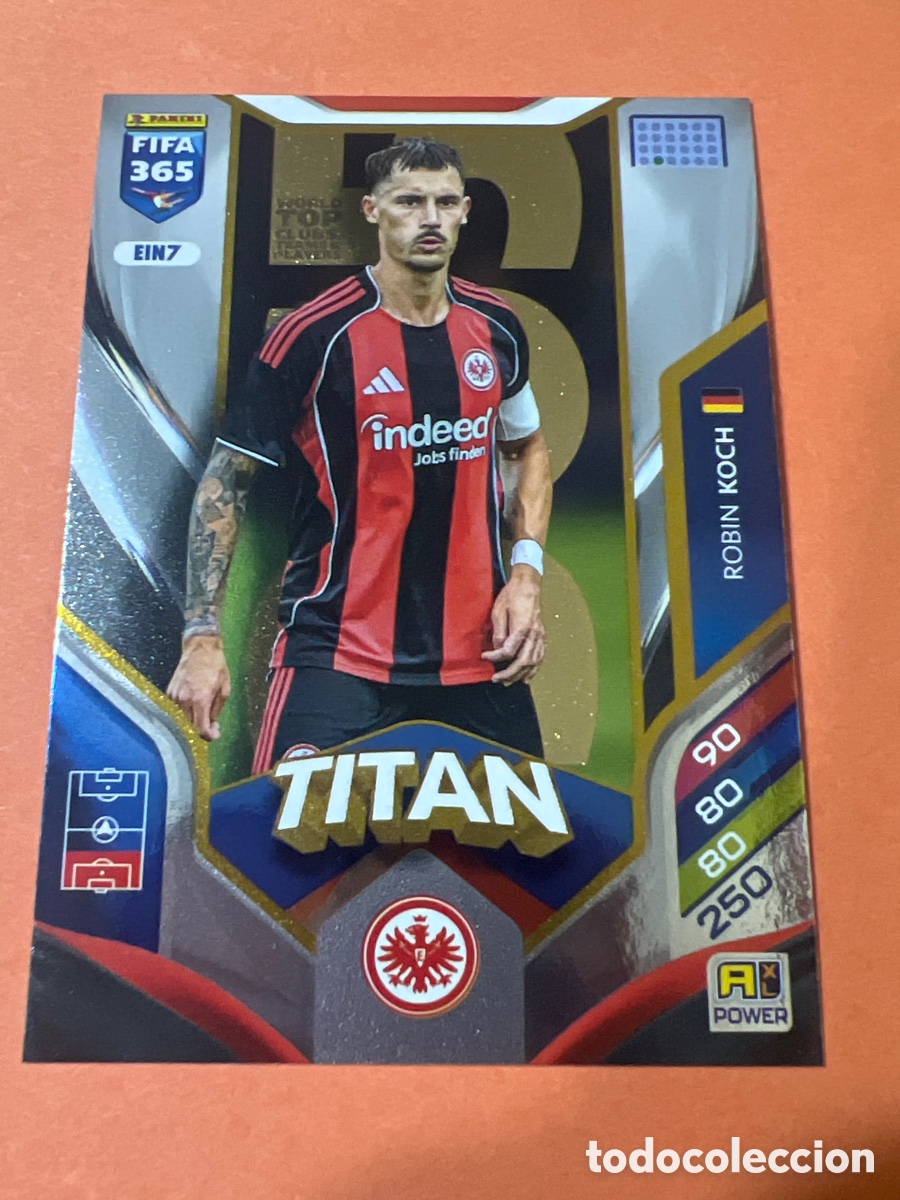 Cromos de f&uacute;tbol: E175. KOCH EINTRACHT DE FRANKFURT EIN7 B&Aacute;SICA, TIT&Aacute;N ADRENALYN XL FIFA 365 PANINI 2026