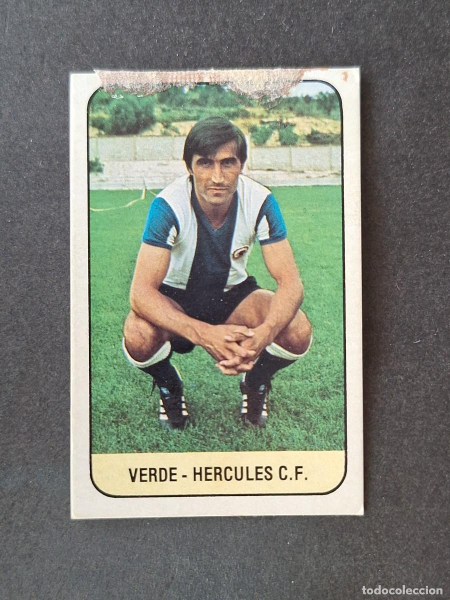 Cromos de f&uacute;tbol: L3 VERDE HERCULES C. F. LIGA ESTE 1978 1979 78 79 DESPEGADO RECUPERADO