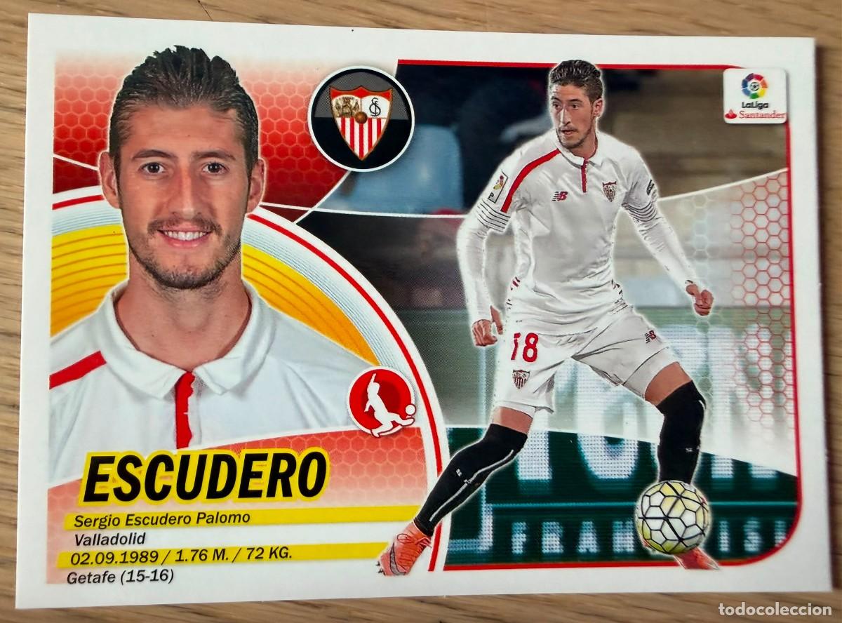 Cromos de f&uacute;tbol: 8B 8 B ESCUDERO SEVILLA 16 17 2016 2017 LIGA SANTANDER COLECCIONES ESTE SIN PEGAR STICKER