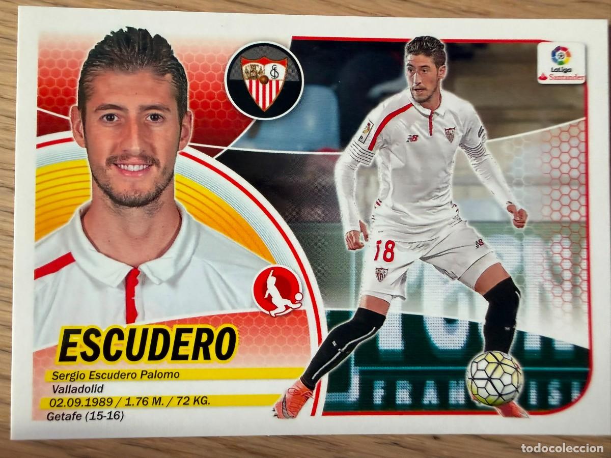 Cromos de f&uacute;tbol: 8B 8 B ESCUDERO SEVILLA 16 17 2016 2017 LIGA SANTANDER COLECCIONES ESTE SIN PEGAR STICKER
