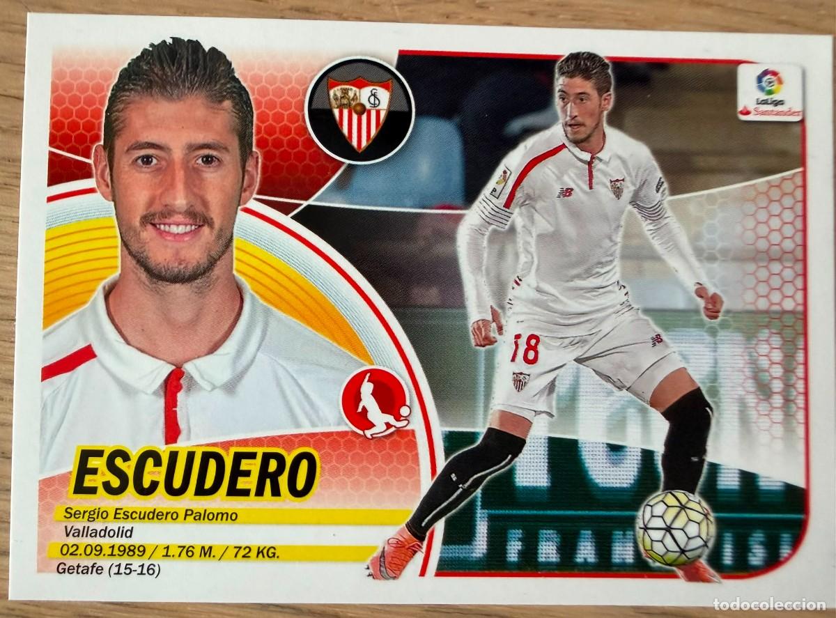 Cromos de f&uacute;tbol: 8B 8 B ESCUDERO SEVILLA 16 17 2016 2017 LIGA SANTANDER COLECCIONES ESTE SIN PEGAR STICKER