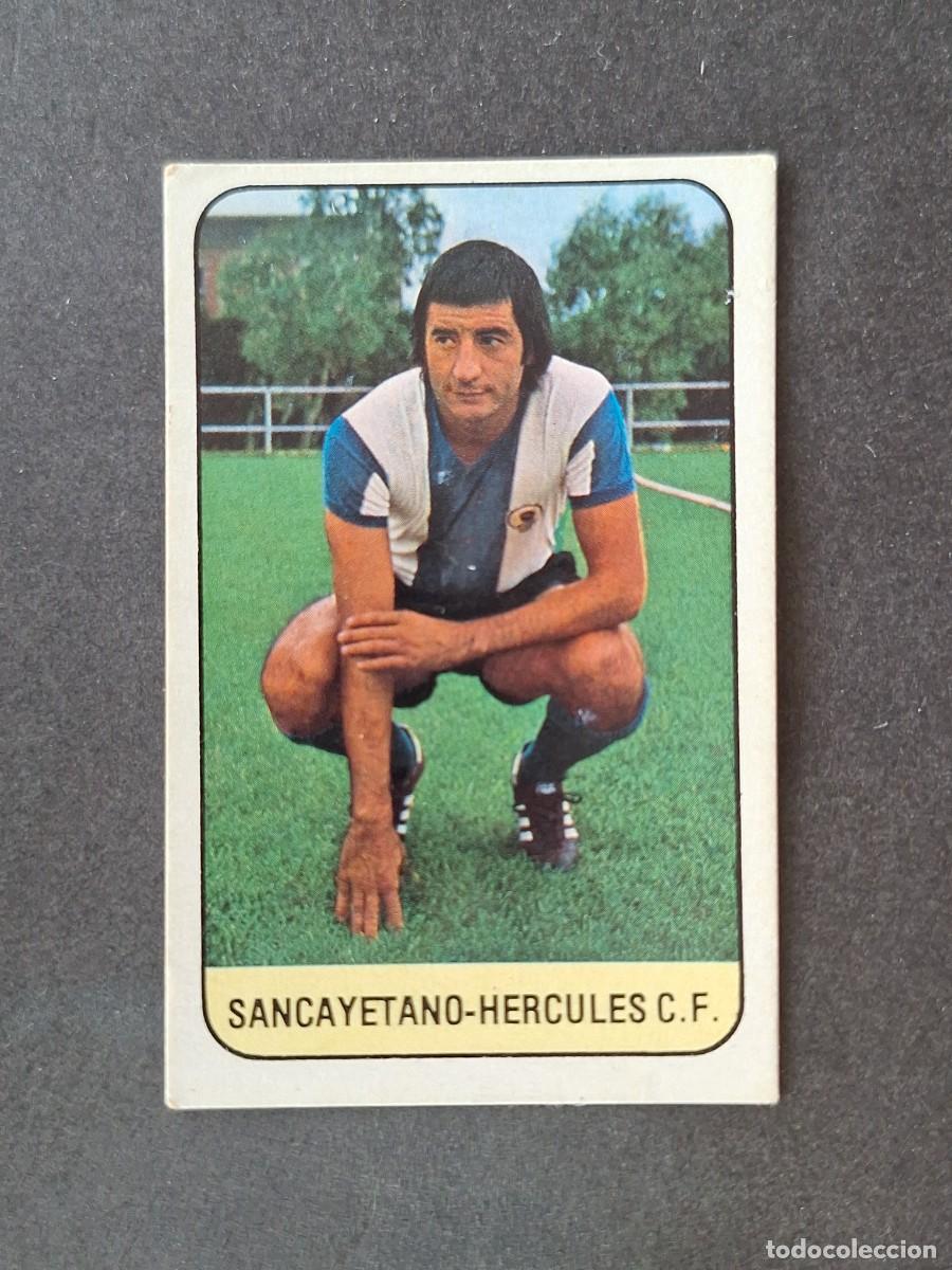 Cromos de f&uacute;tbol: L3 SANCAYETANO HERCULES C. F. LIGA ESTE 1978 1979 78 79 DESPEGADO RECUPERADO