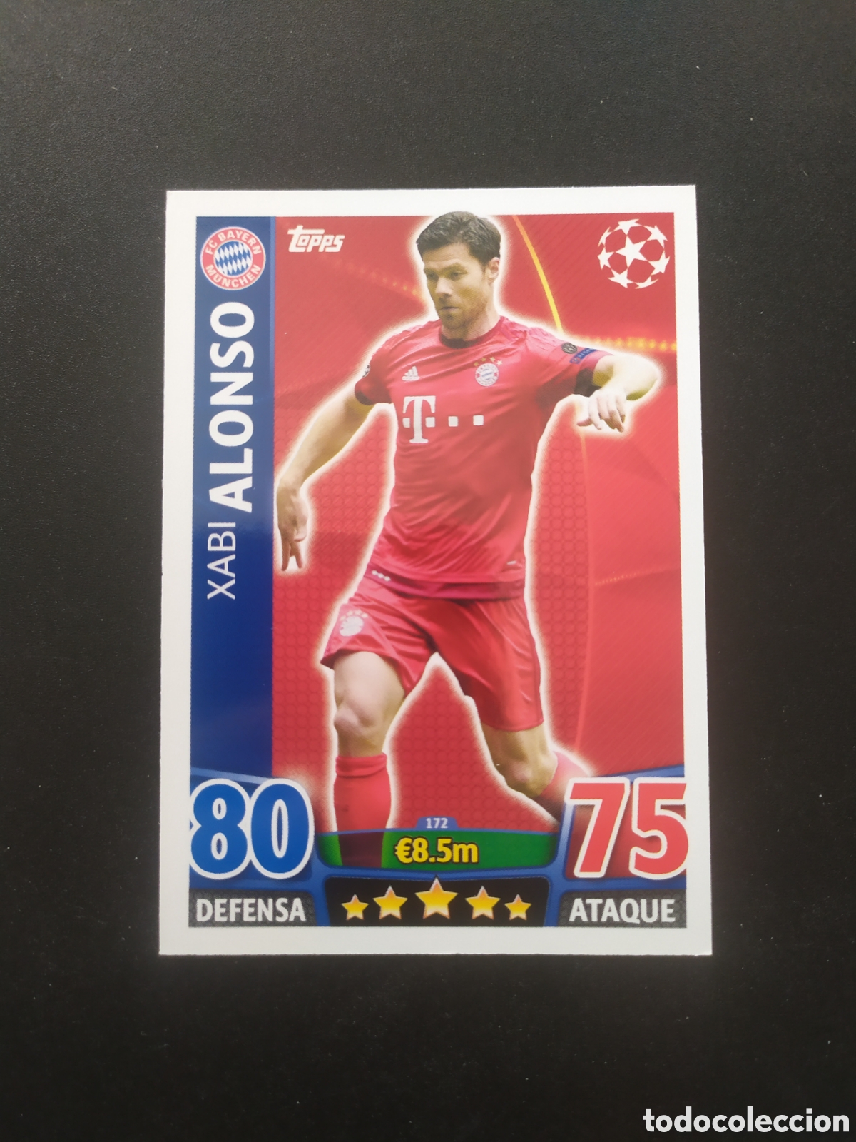 Cromos de f&uacute;tbol: UEFA Champions match attax topps 2015 2016 15 16 Xabi Alonso n&deg; 172 Bayern Munich