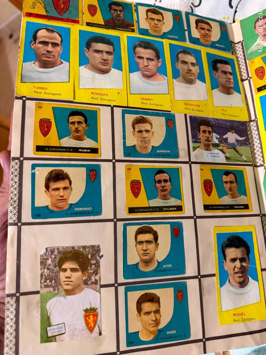 Cromos de f&uacute;tbol: Cromos real Zaragoza a&ntilde;os 50/60