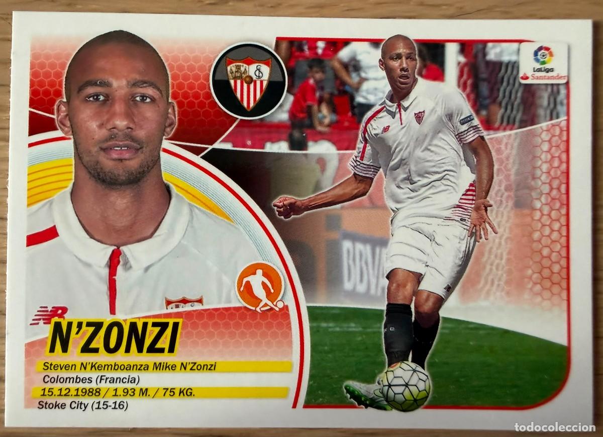 Cromos de f&uacute;tbol: 9 N&acute;ZONZI SEVILLA 16 17 2016 2017 LIGA SANTANDER COLECCIONES ESTE SIN PEGAR STICKER