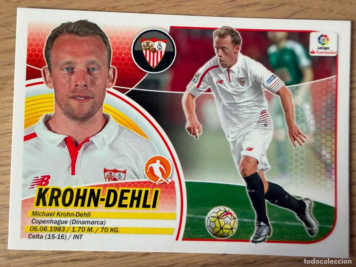 Cromos de f&uacute;tbol: 10A 10 A KROHN DEHLI SEVILLA 16 17 2016 2017 LIGA SANTANDER COLECCIONES ESTE SIN PEGAR STICKER