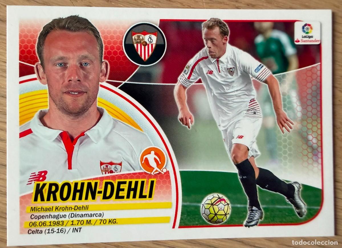 Cromos de f&uacute;tbol: 10A 10 A KROHN DEHLI SEVILLA 16 17 2016 2017 LIGA SANTANDER COLECCIONES ESTE SIN PEGAR STICKER