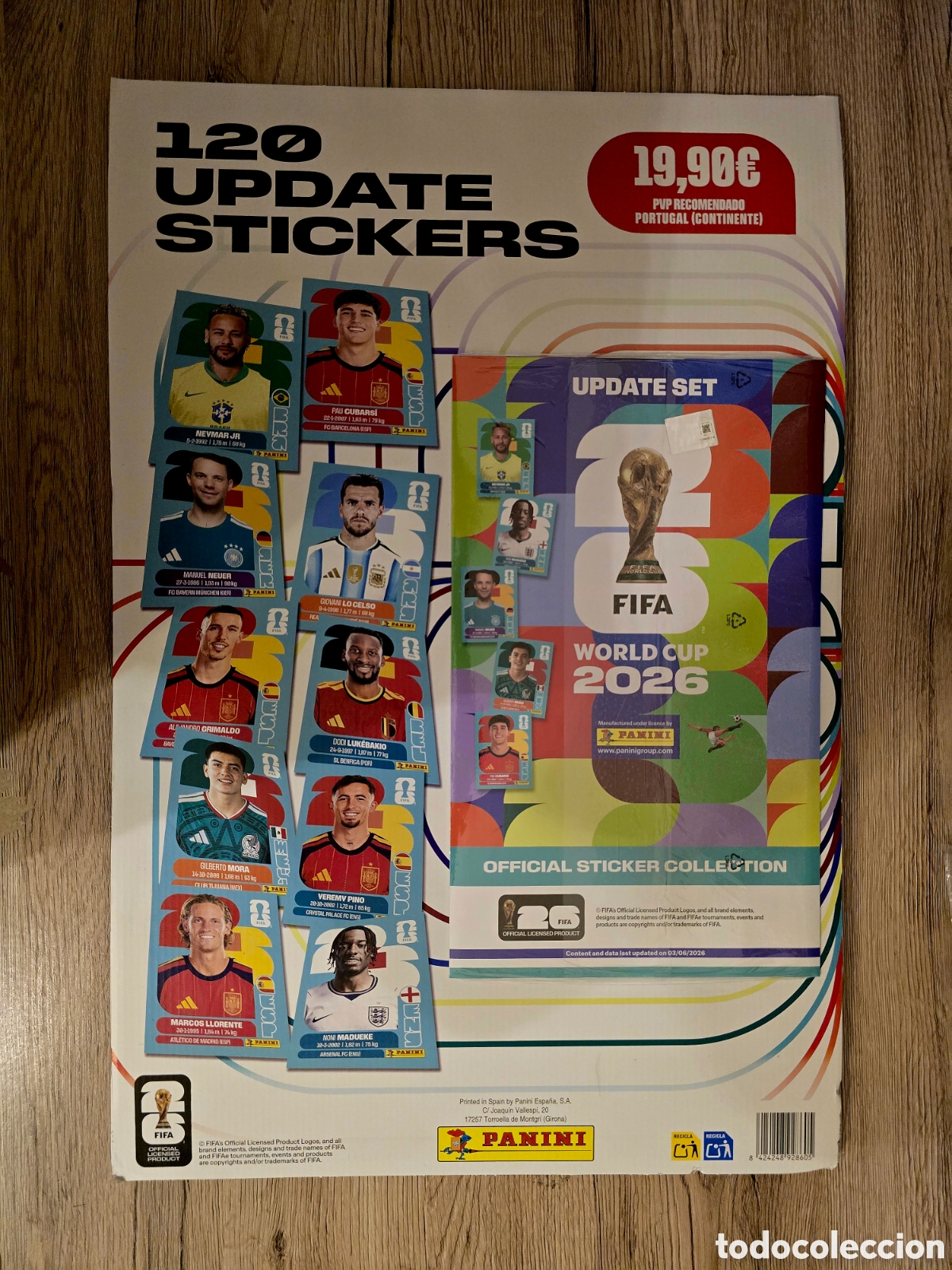 Cromos de f&uacute;tbol: 120 update stickers panini fifa - Foto 1