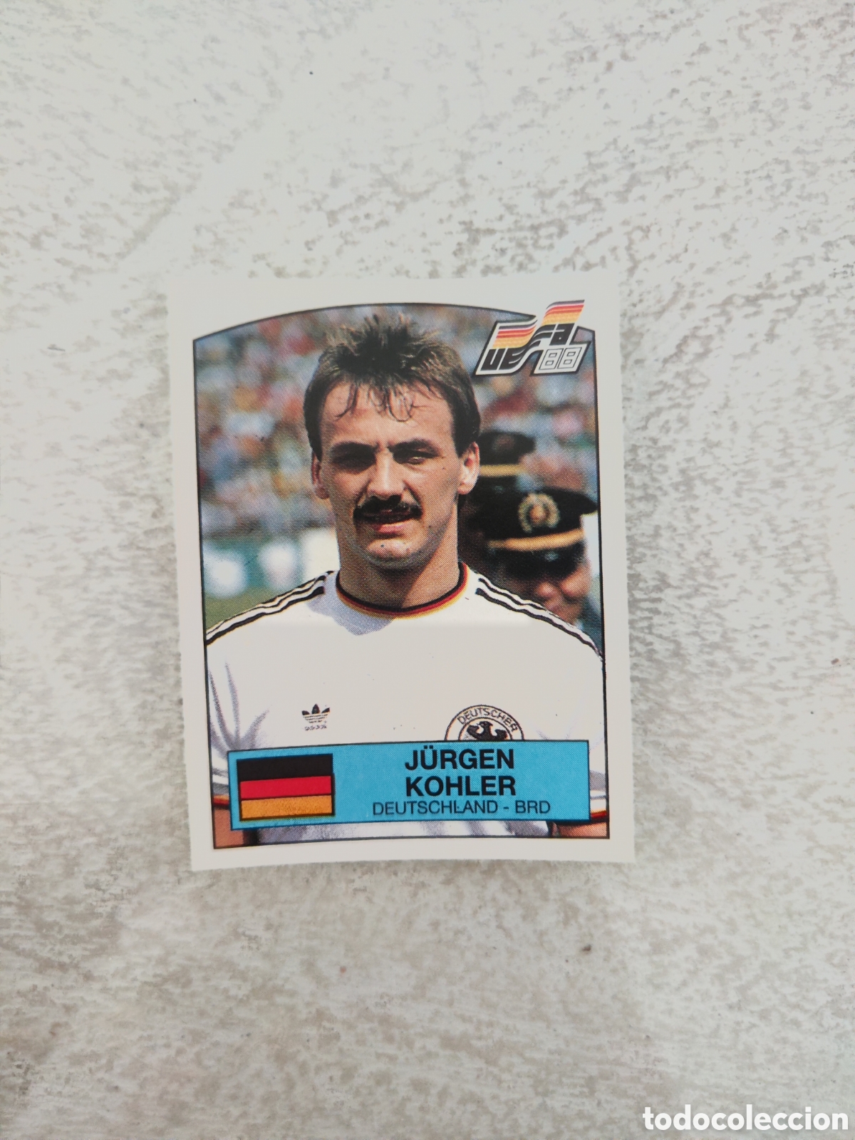 Fu&szlig;ball-Sticker: Panini euro 88 sin pegar 54 Alemania RFA Kohler