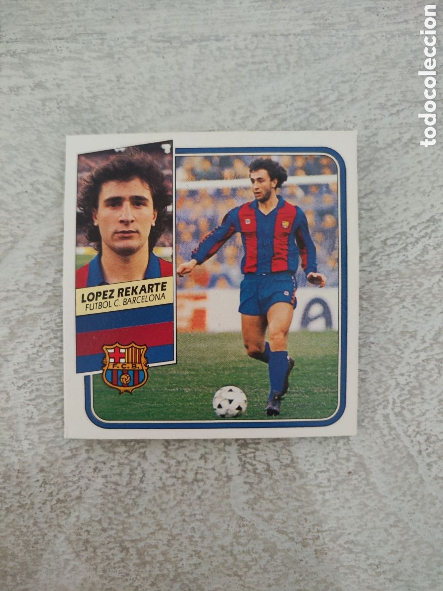 Fu&szlig;ball-Sticker: Este 89 90 sin pegar Barcelona L&oacute;pez Rekarte