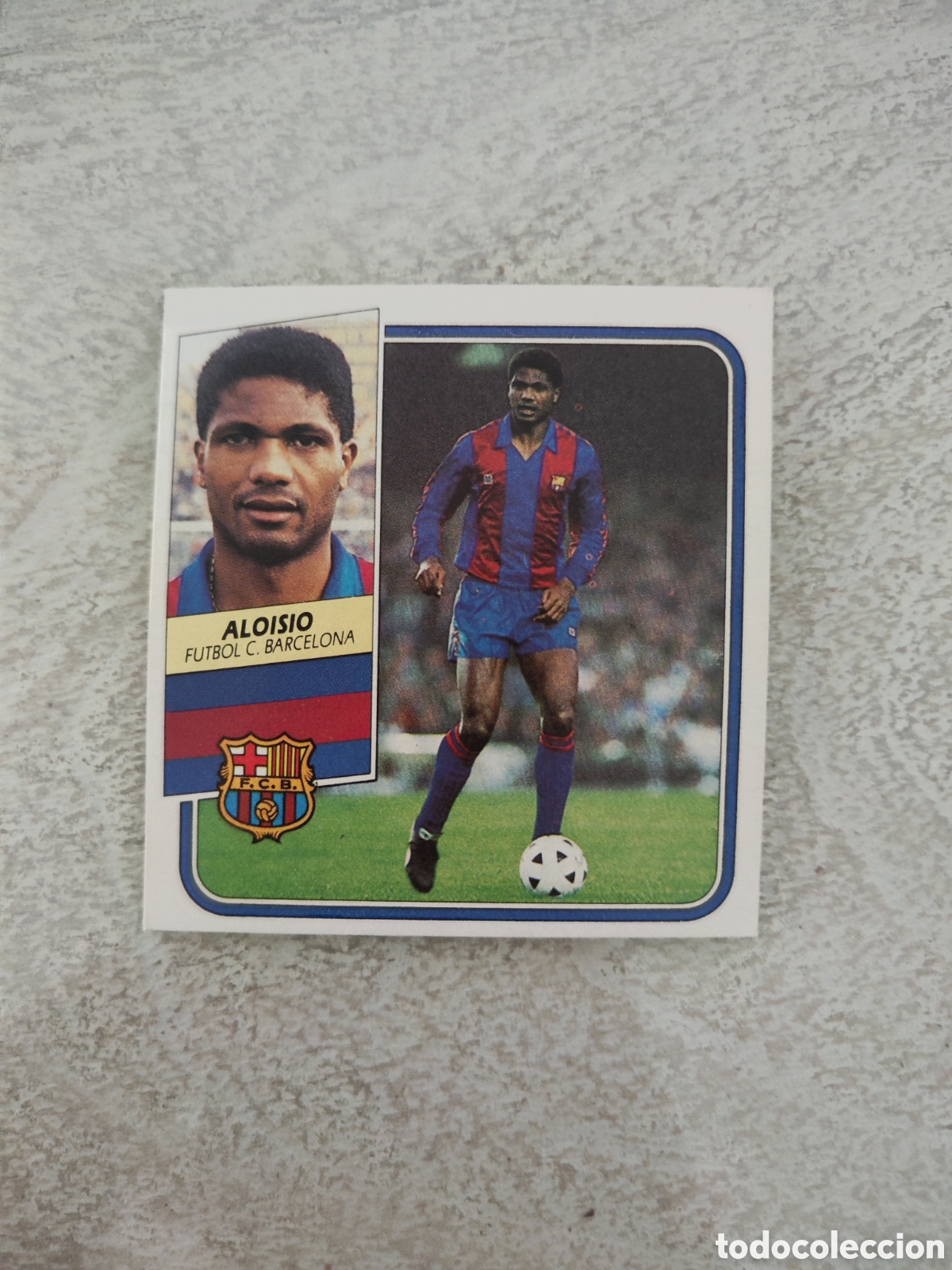 Fu&szlig;ball-Sticker: Este 89 90 sin pegar Barcelona Aloisio