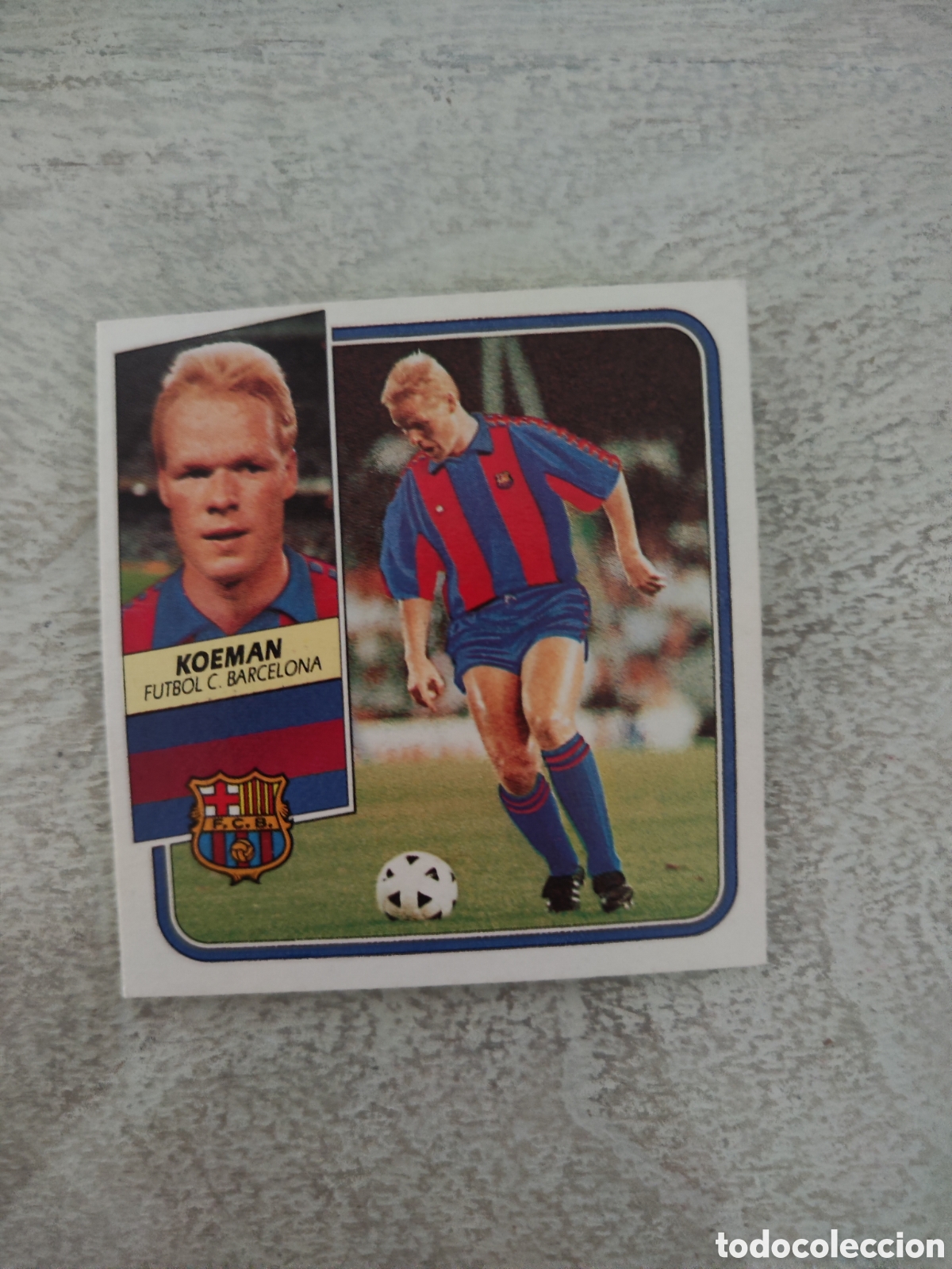 Fu&szlig;ball-Sticker: Este 89 90 sin pegar Barcelona Koeman rookie