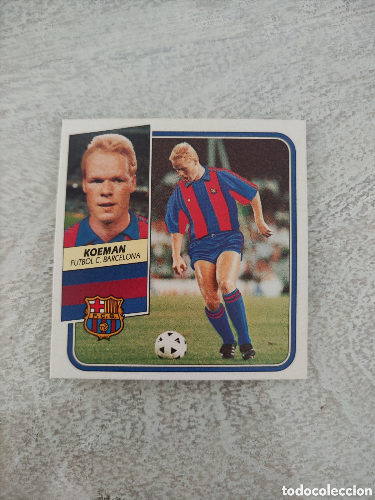 Fu&szlig;ball-Sticker: Este 89 90 sin pegar Barcelona Koeman rookie