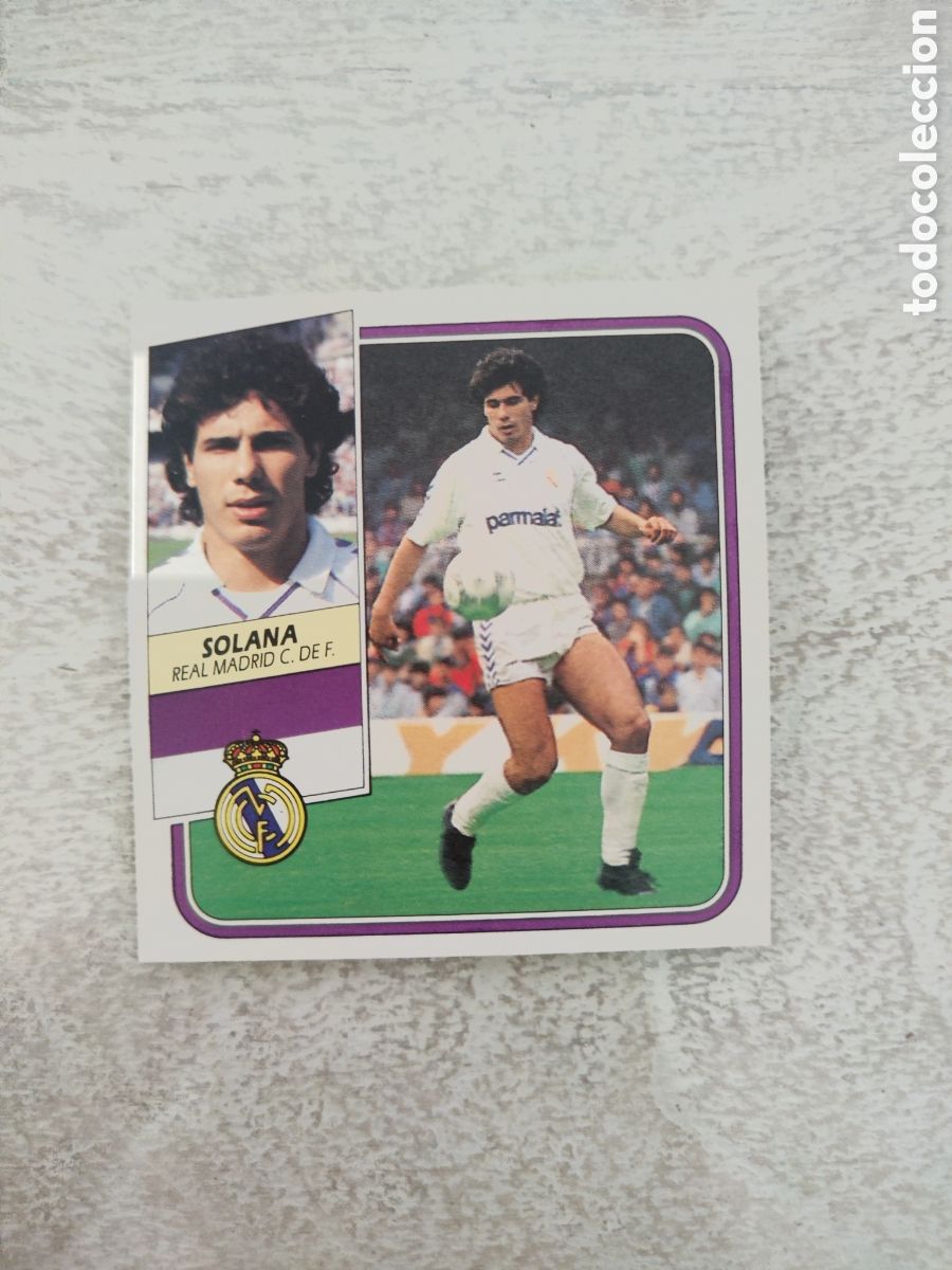 Fu&szlig;ball-Sticker: Este 89 90 sin pegar Real Madrid Solana
