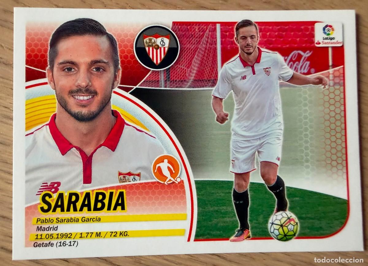 Cromos de f&uacute;tbol: 11 SARABIA SEVILLA 16 17 2016 2017 LIGA SANTANDER COLECCIONES ESTE SIN PEGAR STICKER