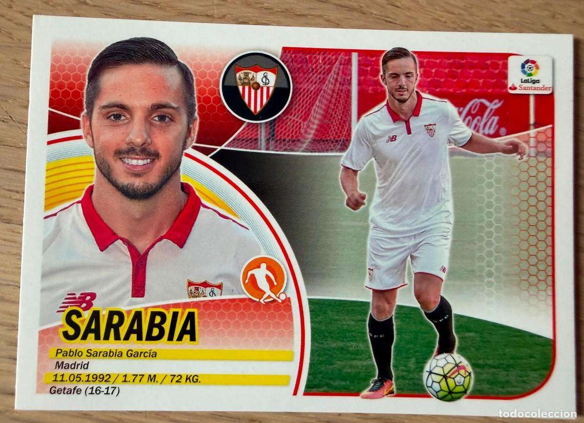 Cromos de f&uacute;tbol: 11 SARABIA SEVILLA 16 17 2016 2017 LIGA SANTANDER COLECCIONES ESTE SIN PEGAR STICKER